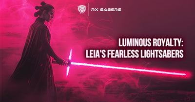 Luminous Royalty: Princess Leia's Fearless Lightsabers